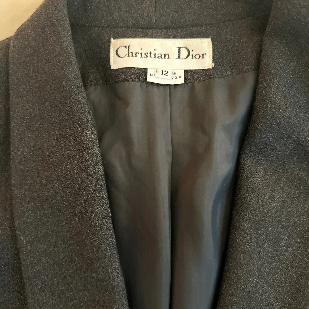 Christian Dior Vintage Grey Blazer